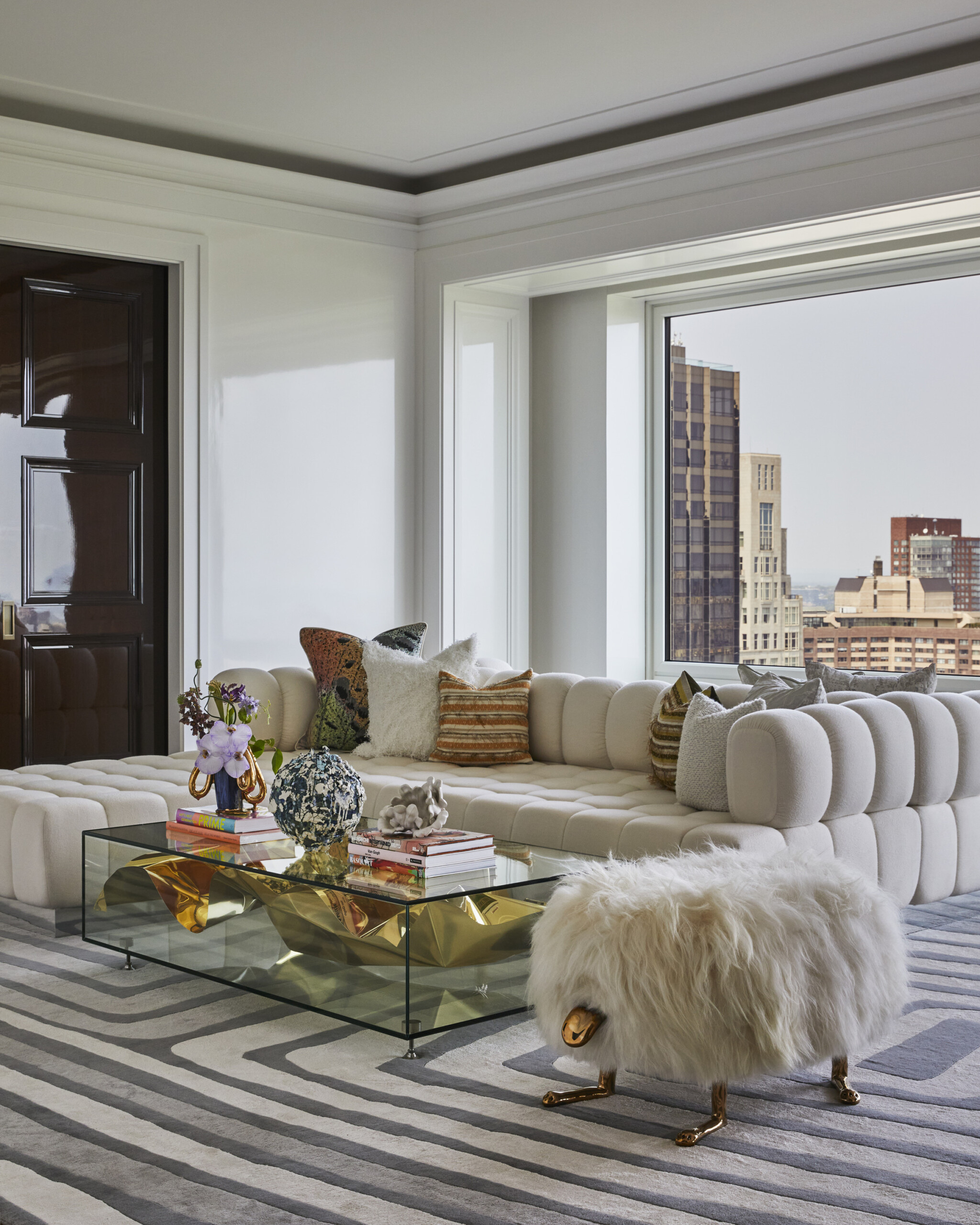 Central Park South, Living Room, Photography by Genevieve Garruppo