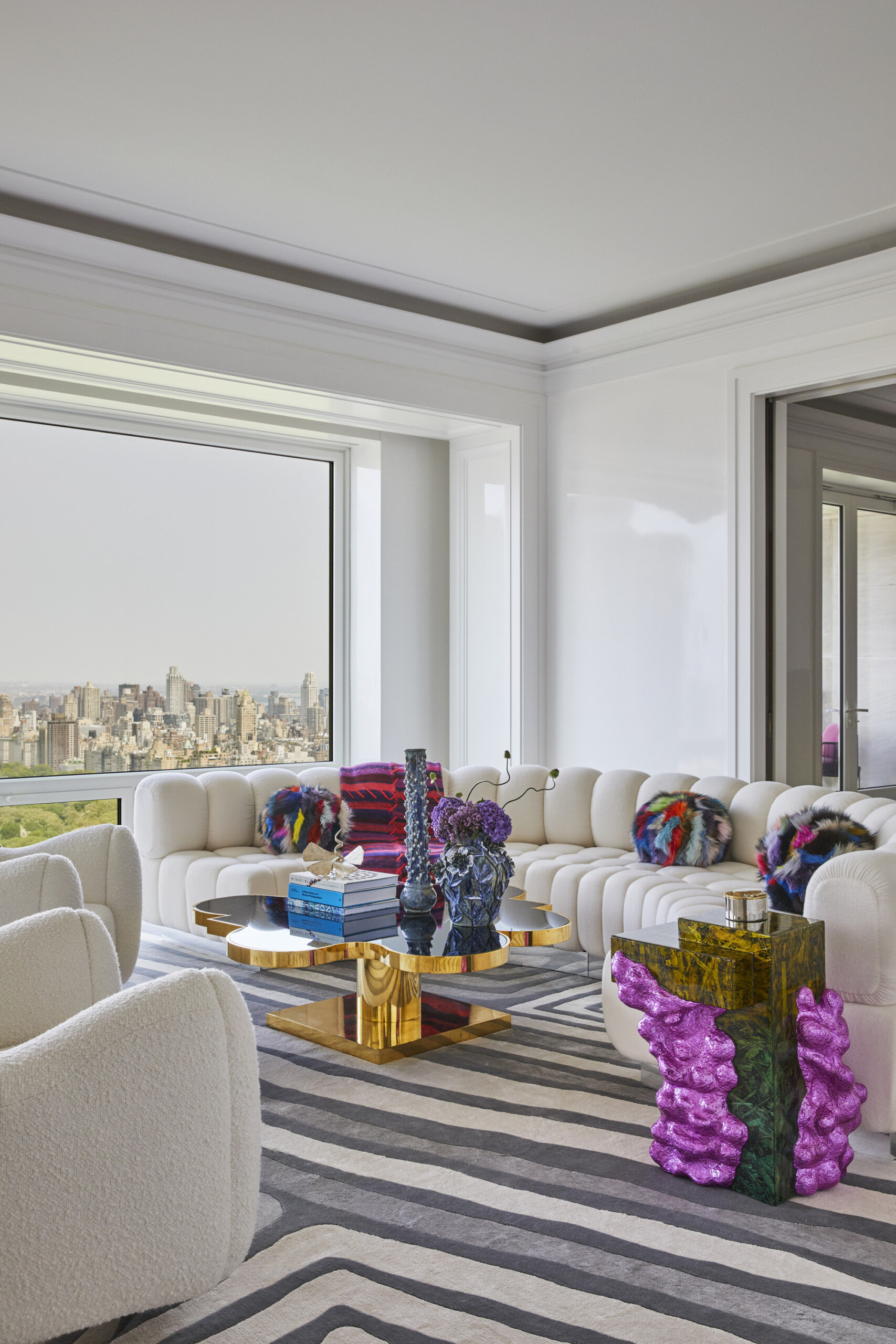 Central Park South, Living Room, Photography by Genevieve Garruppo