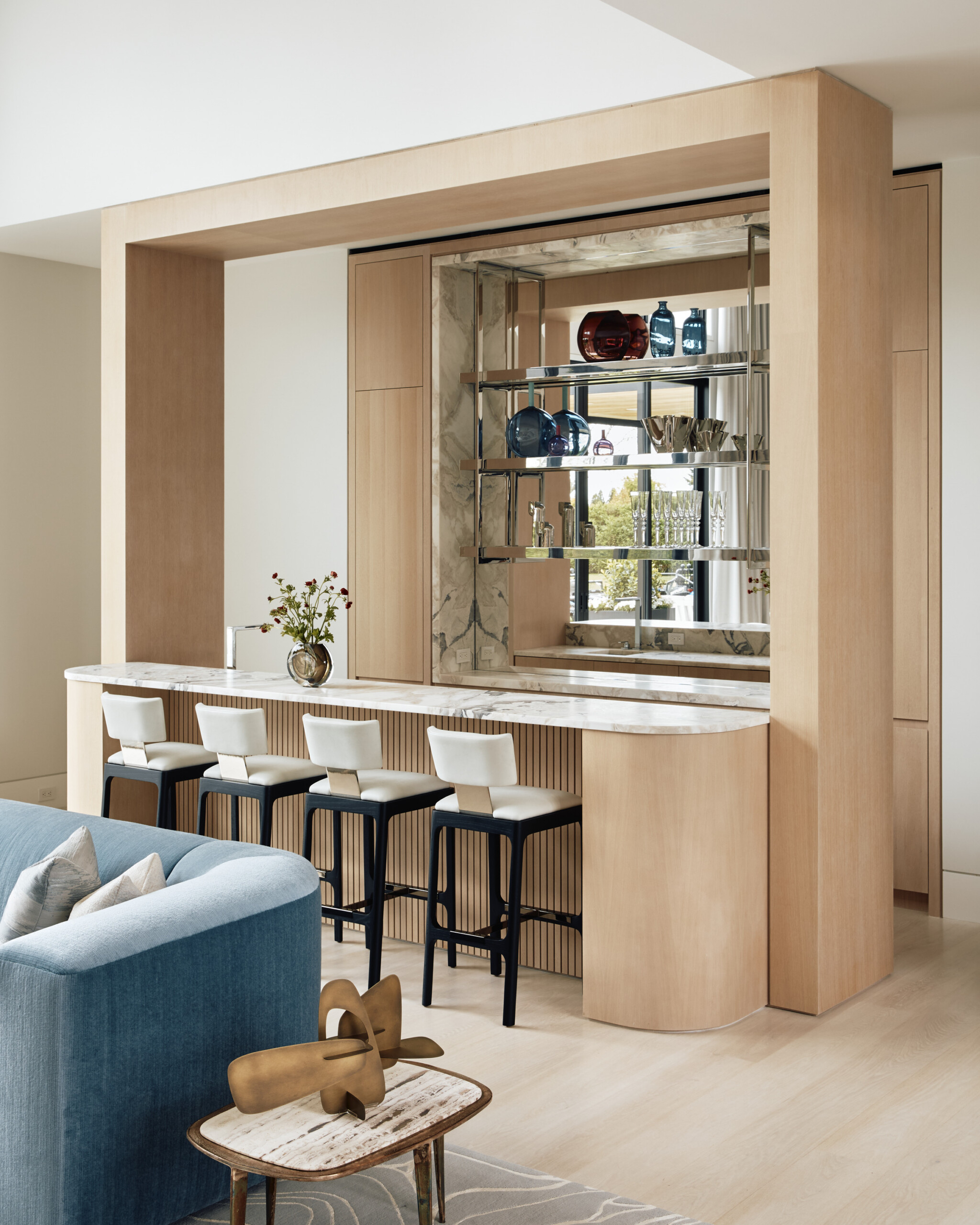 Rose Hill Residence, Bar, Photography by Blaine Davis