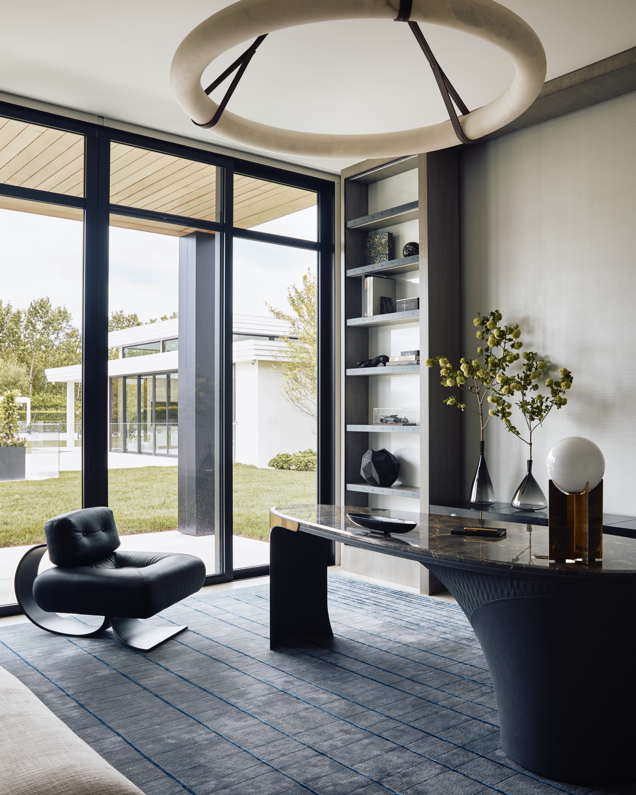 Rose Hill Residence, Office, Photography by Blaine Davis