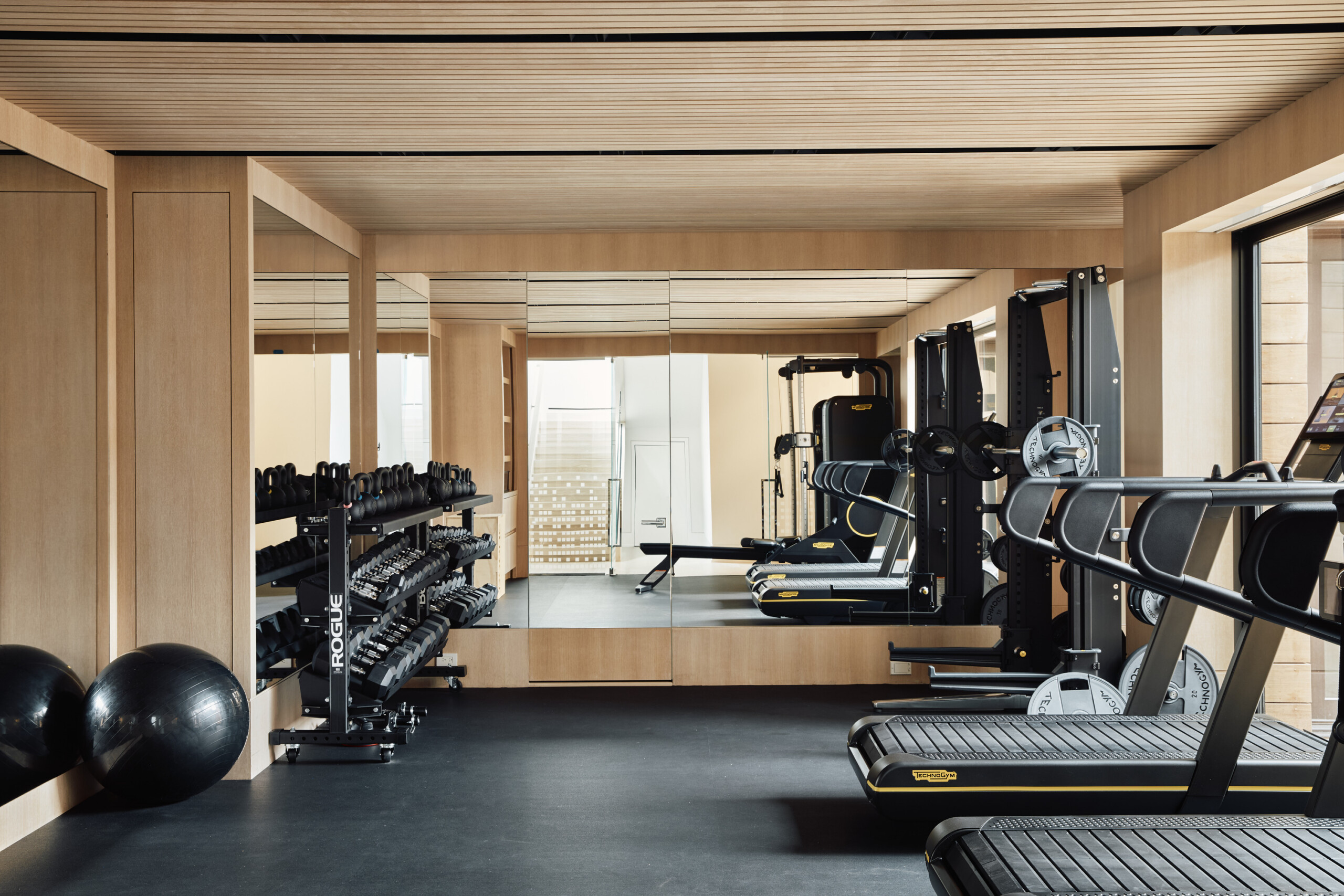 Rose Hill Residence, Gym, Photography by Blaine Davis